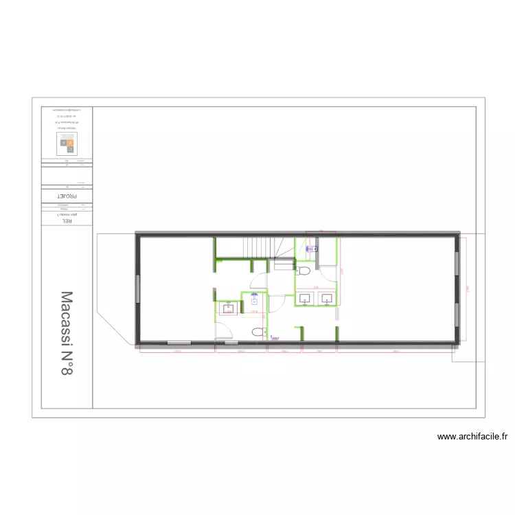 etage futur macassi. Plan de 