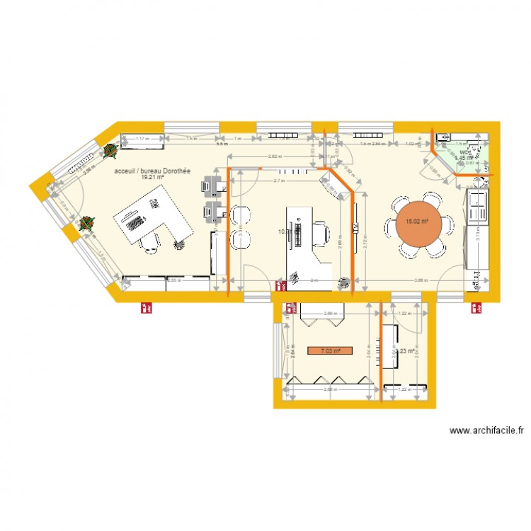 plan bureaux auffay. Plan de 0 pièce et 0 m2