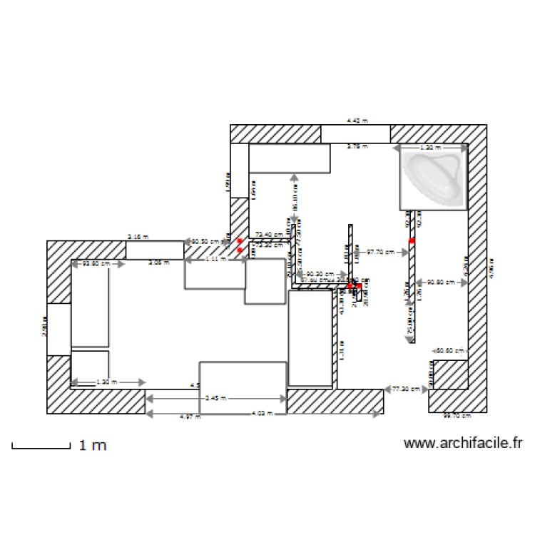 chambre. Plan de 0 pièce et 0 m2