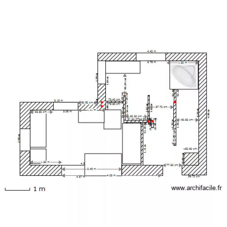 chambre. Plan de chambre. Plan de