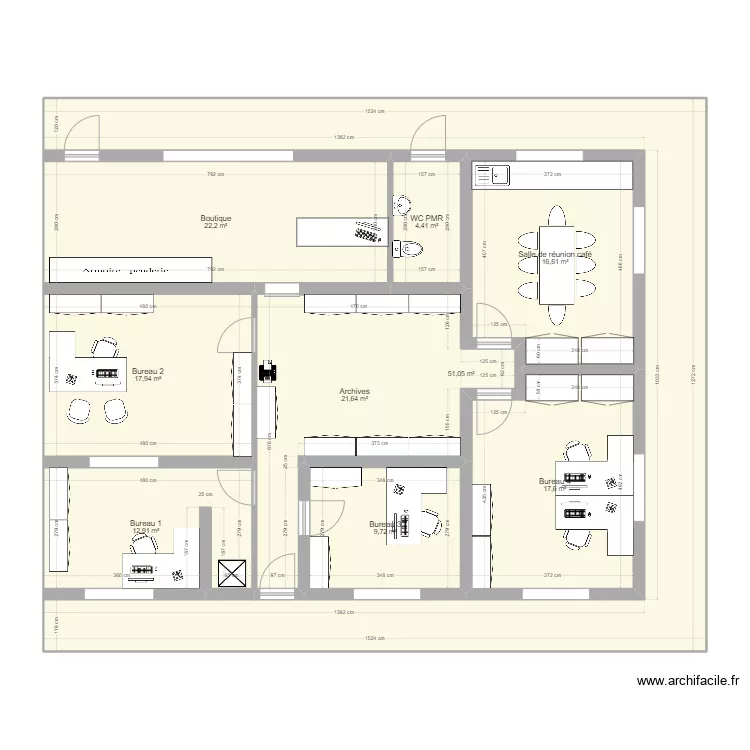 Plan bureau new. Plan de 