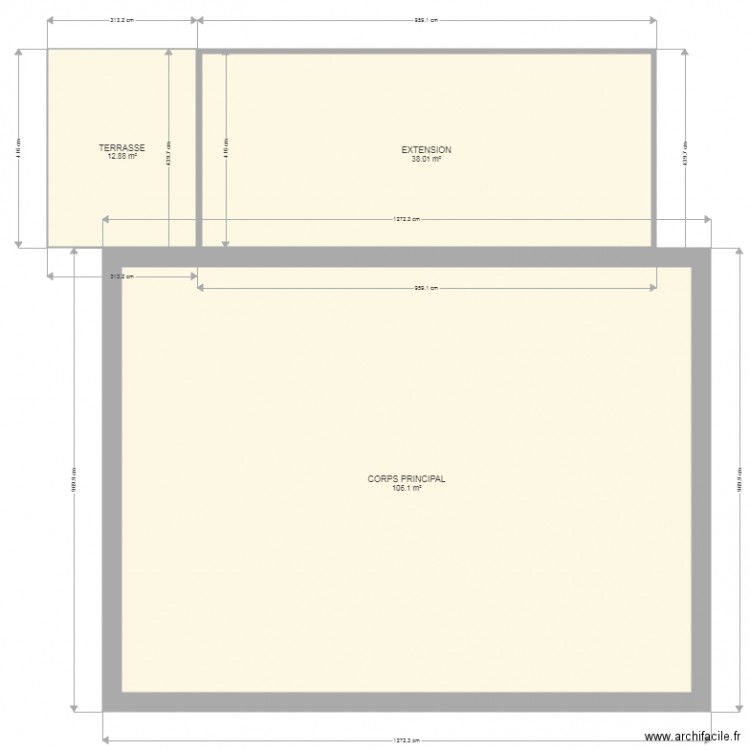 plan masse projet. Plan de 0 pièce et 0 m2