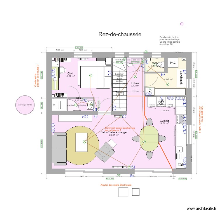 Maison MAJ. Plan de 0 pièce et 0 m2