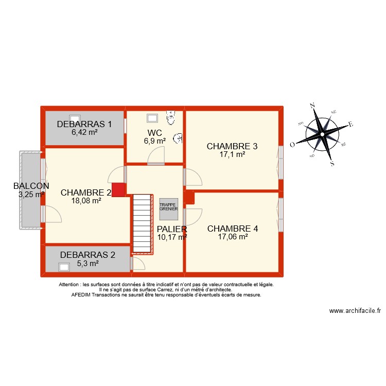 BI 10395 ETAGE. Plan de 0 pièce et 0 m2