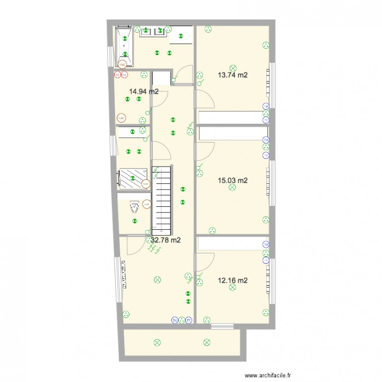 Walckiersmaison3 rez1élec. Plan de 0 pièce et 0 m2