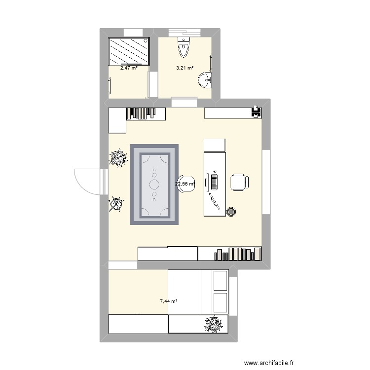 bureau entreprise. Plan de 0 pièce et 0 m2