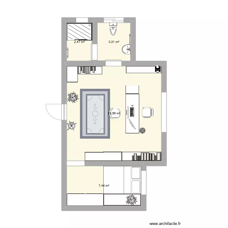 bureau entreprise. Plan de 