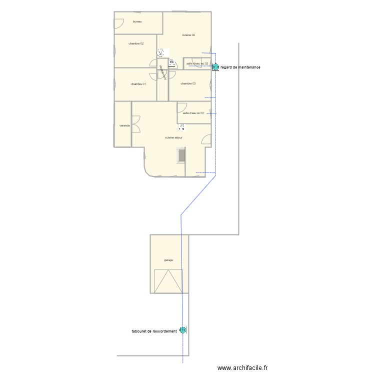 van berleer ass 1265. Plan de 12 pièces et 121 m2