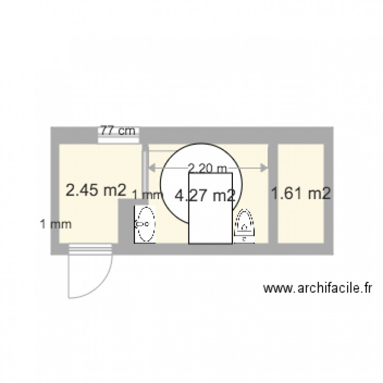 Café Passage PMR. Plan de 0 pièce et 0 m2