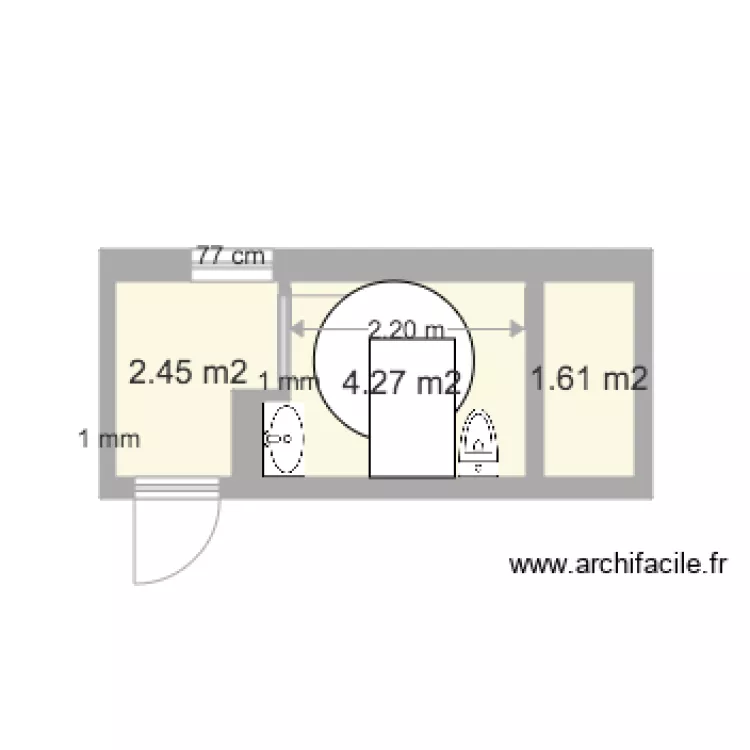 Caf&eacute; Passage PMR. Plan de 