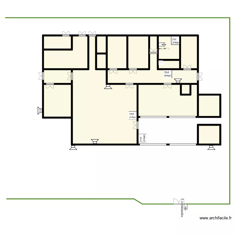 &eacute;cole primaire Fran&ccedil;ois Wartel. Plan de 