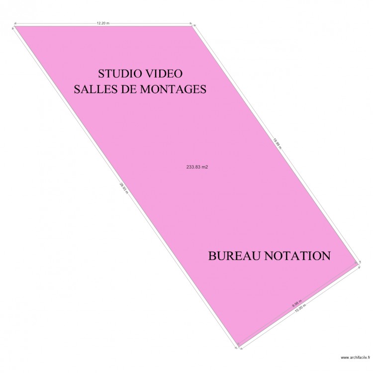 STUDIO VIDEO BUREAU NOTATION. Plan de 0 pièce et 0 m2