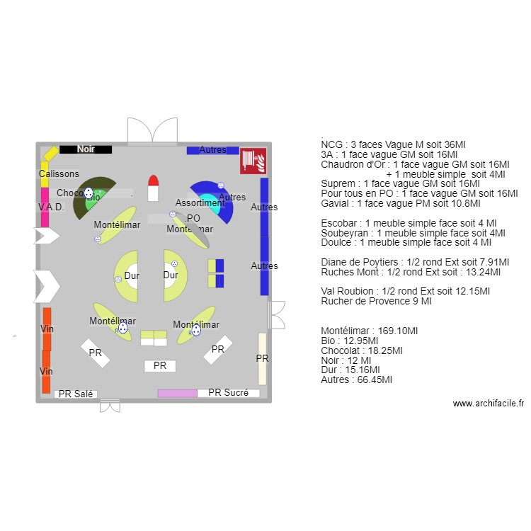 Boutique Est_modèle2023. Plan de 1 pièce et 340 m2