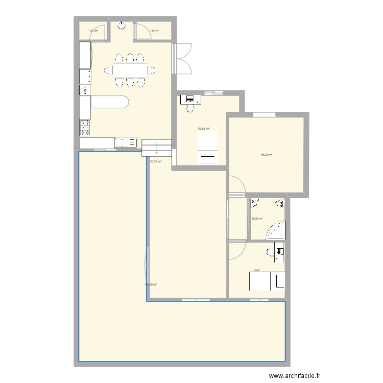 maisons12. Plan de 8 pièces et 167 m2