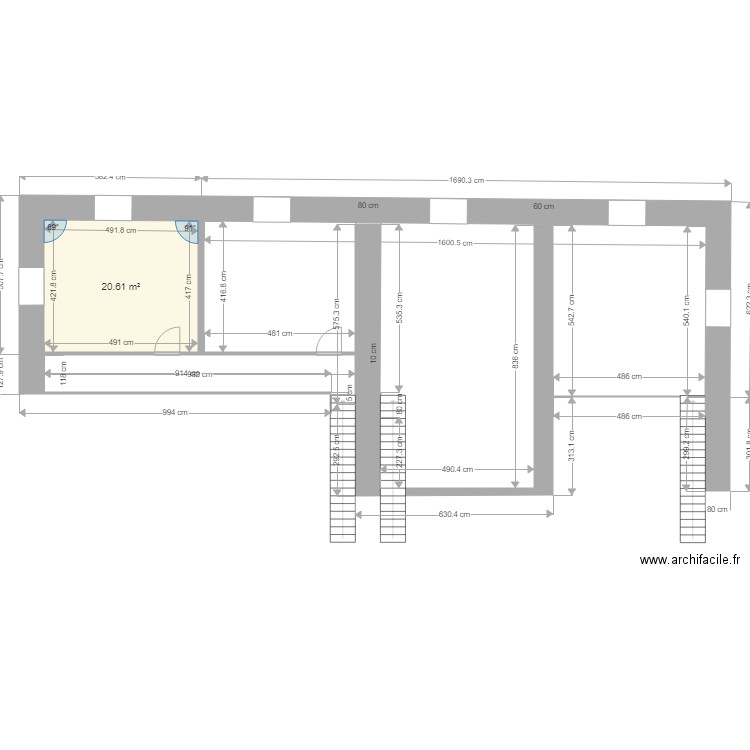 projet CEP 2ième étage. Plan de 0 pièce et 0 m2