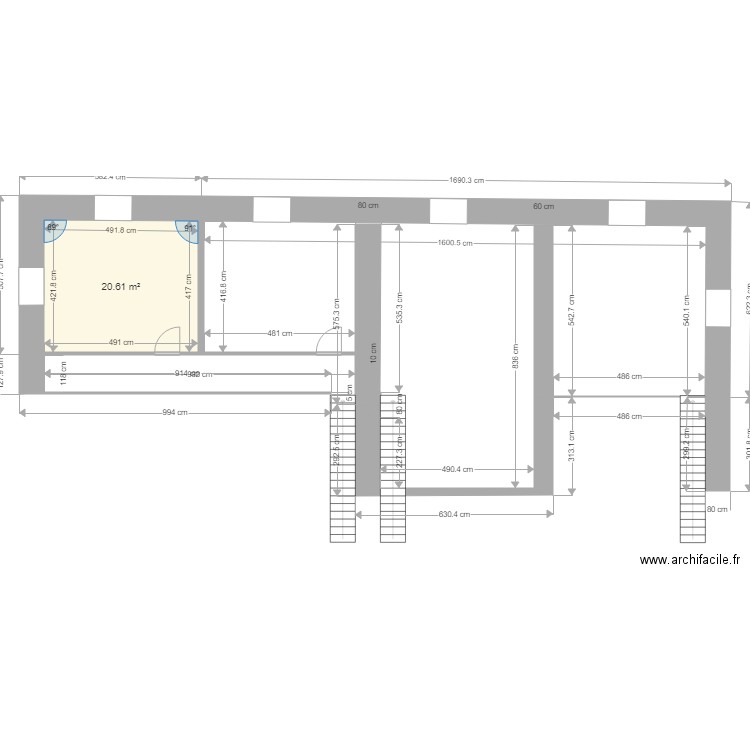 projet CEP 2ième étage. Plan de 0 pièce et 0 m2