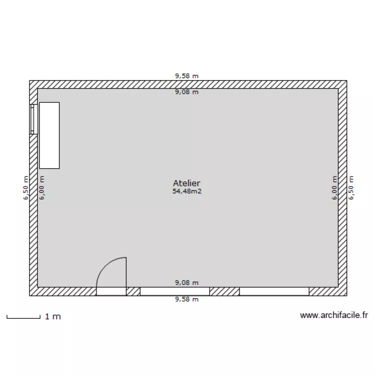 Garage double GD. Plan de 