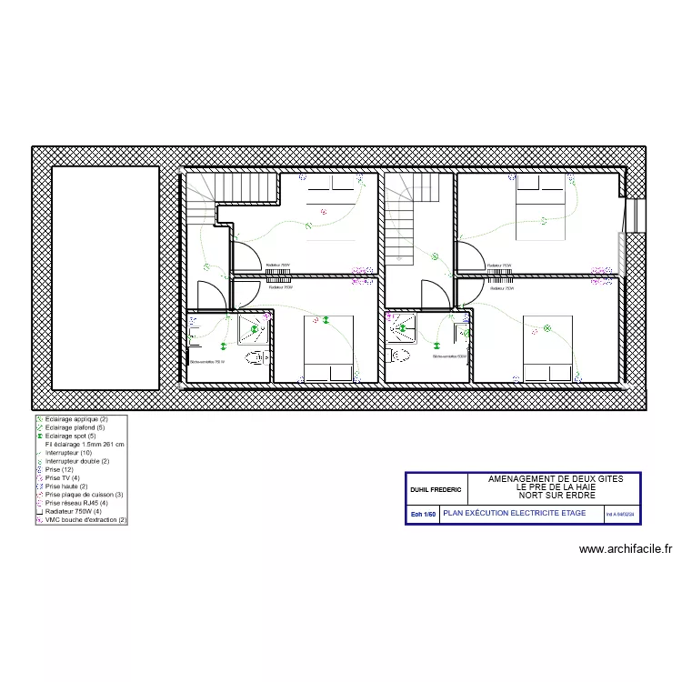 ETAGE DUHIL . Plan de 