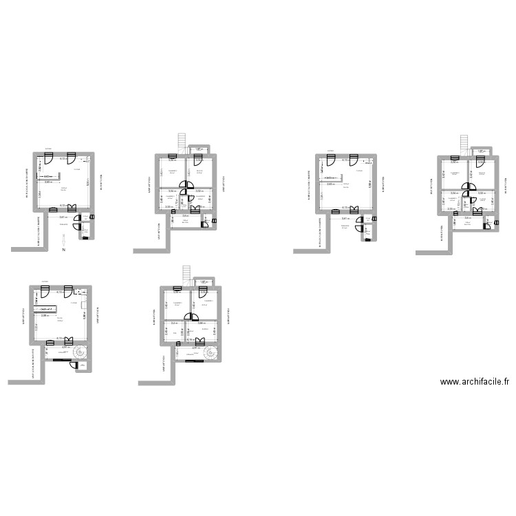 LUZURIER. Plan de 30 pièces et 259 m2