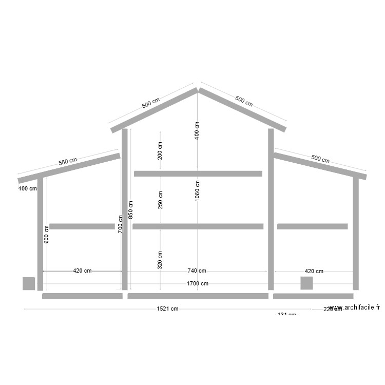 Charpente bois 1. Plan de 0 pièce et 0 m2