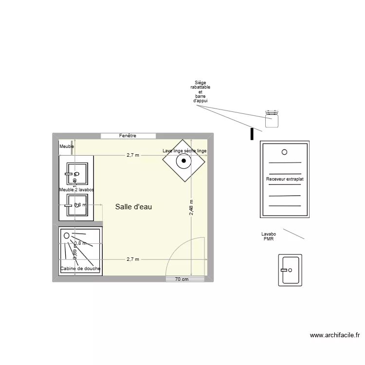 COMMANAY Existant. Plan de COMMANAY Existant. Plan de