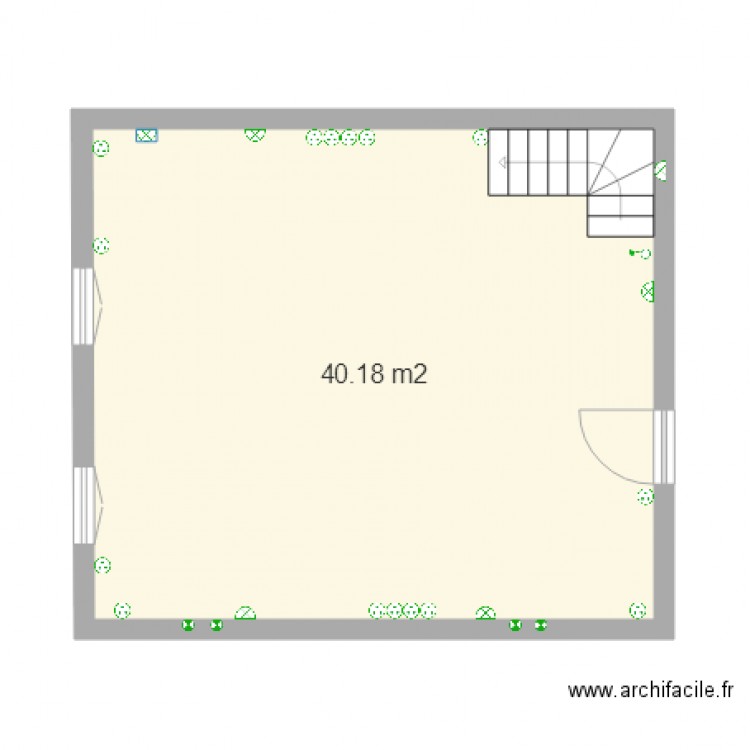 plan elec rdc M JURRY. Plan de 0 pièce et 0 m2