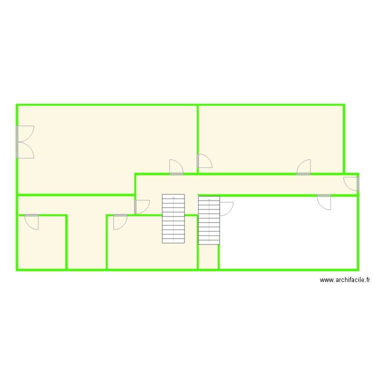 Goubard Rénovation Poligny . Plan de 7 pièces et 183 m2