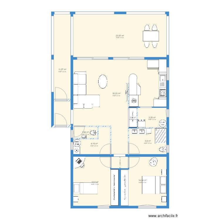appartements . Plan de 0 pièce et 0 m2
