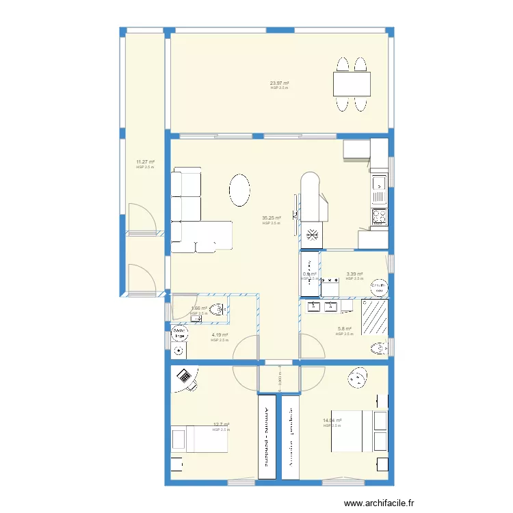 appartements . Plan de 