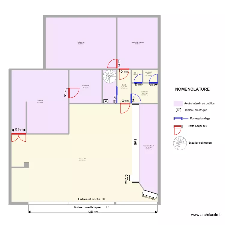 Brasserie Villetaneuse. Plan de 