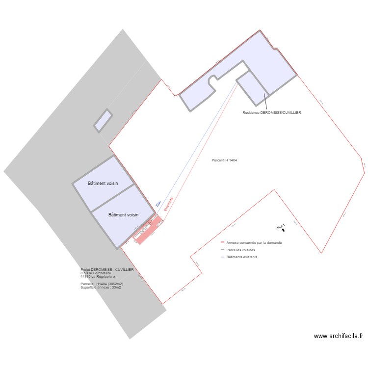 plan de masse v5. Plan de 5 pièces et 637 m2