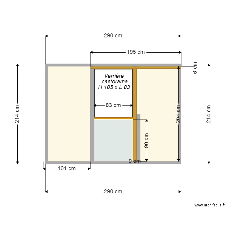 Verrière Combles. Plan de 0 pièce et 0 m2