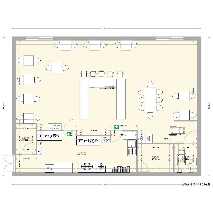 donatien malo. Plan de 5 pièces et 125 m2