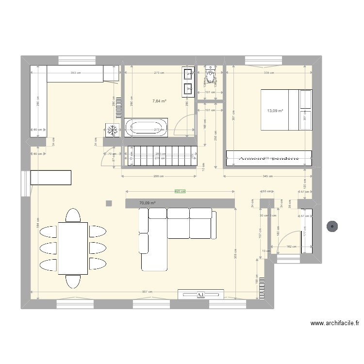 Maison Nohanent. Plan de 0 pièce et 0 m2