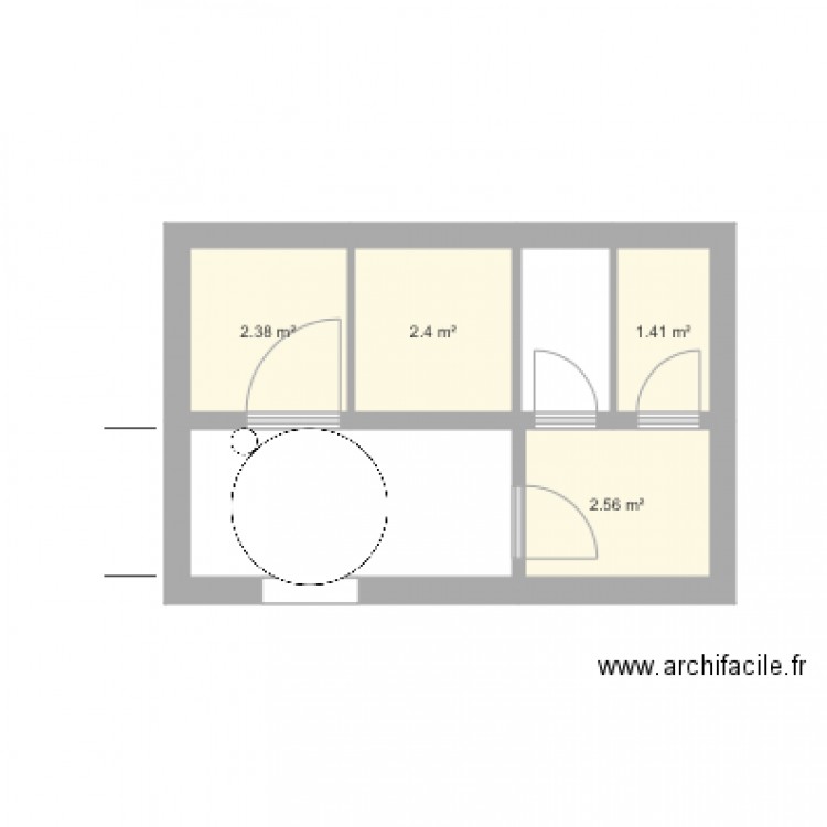 Toilettes beef and co nodif. Plan de 0 pièce et 0 m2