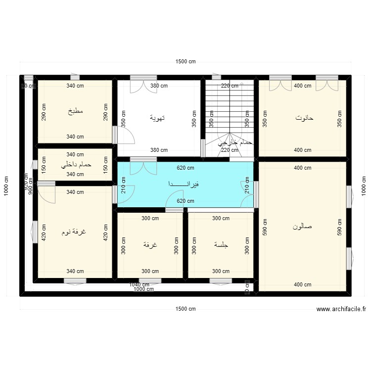 Plan de terrain 10mx15m Client 49 46 72 73. Plan de 11 pièces et 127 m2