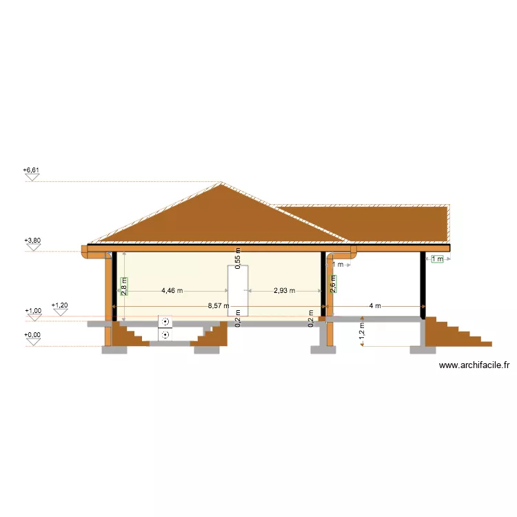 PC Facade Droite B. Plan de 