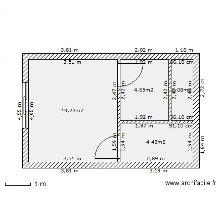 Gilbert Nice Studio. Plan de 0 pièce et 0 m2