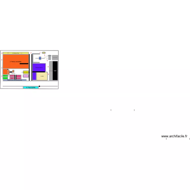 Parking reprise de guidon. Plan de 