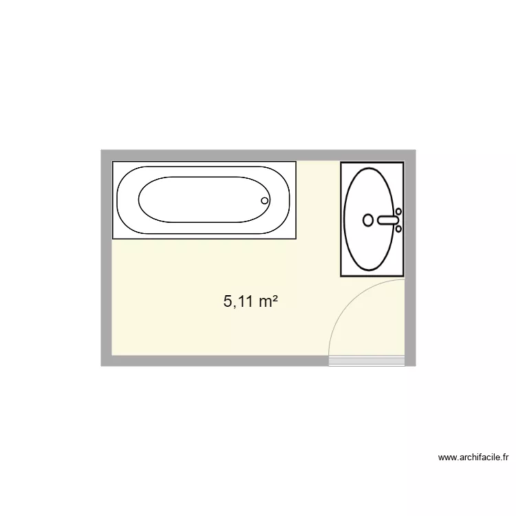 Martin hernandez SDB existante. Plan de Martin hernandez SDB existante. Plan de
