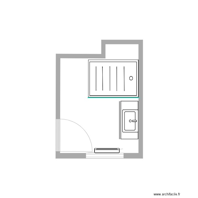 salle d eau closerie. Plan de 0 pièce et 0 m2