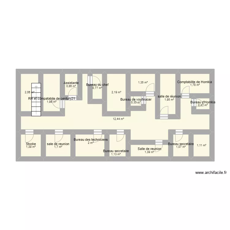 century 21 2eme etage. Plan de 