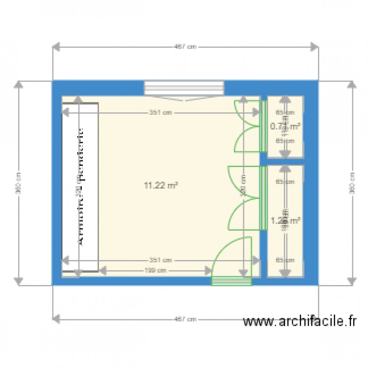 DRESSING. Plan de 0 pièce et 0 m2