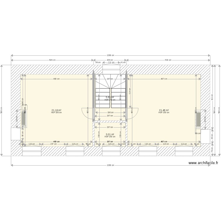 Bourg 1er étage. Plan de 0 pièce et 0 m2