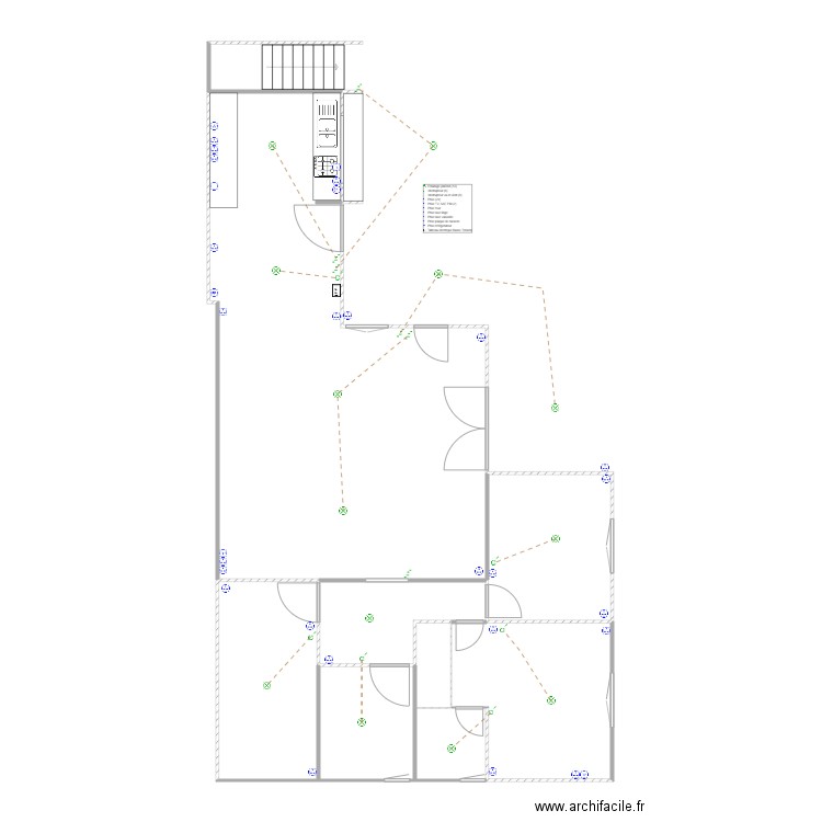 màriana. Plan de 8 pièces et 104 m2