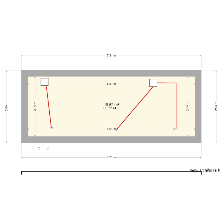 elec atelier coté schuller. Plan de 0 pièce et 0 m2