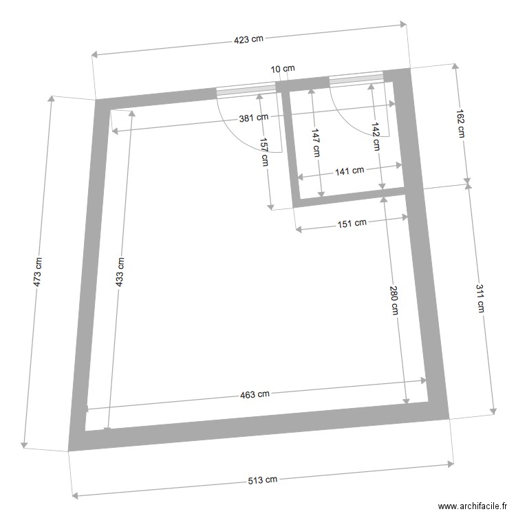 RdC Bld Lafayette Etat Futur 2206. Plan de 0 pièce et 0 m2