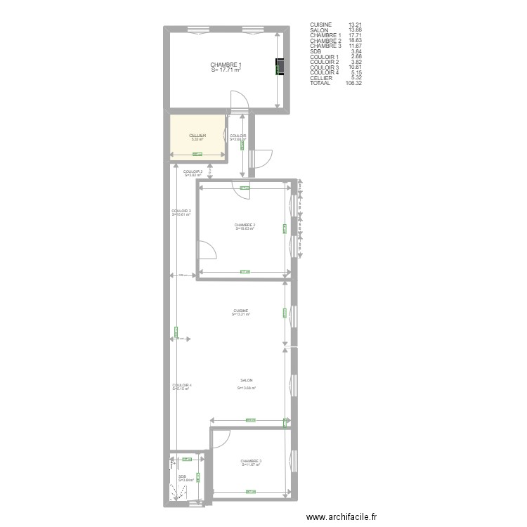 MIGNOTTE revisé. Plan de 0 pièce et 0 m2