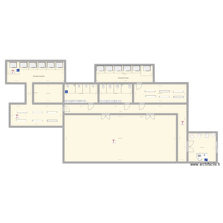 Salle de sport. Plan de 0 pièce et 0 m2