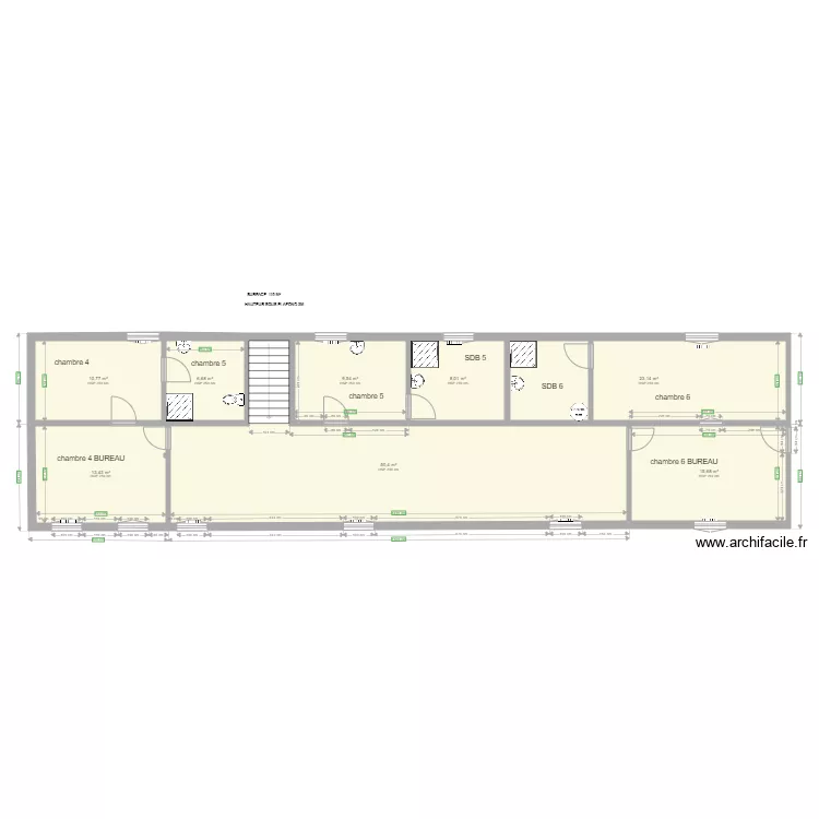 B&acirc;timent Voltaire 1ER ETAGE  V008. Plan de 